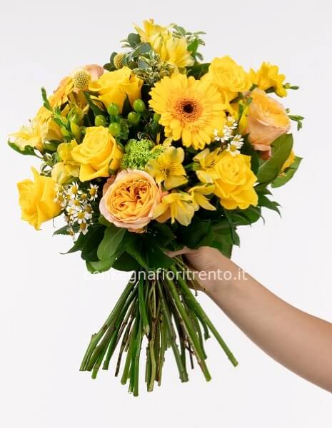 bouquet misto giallo colorato